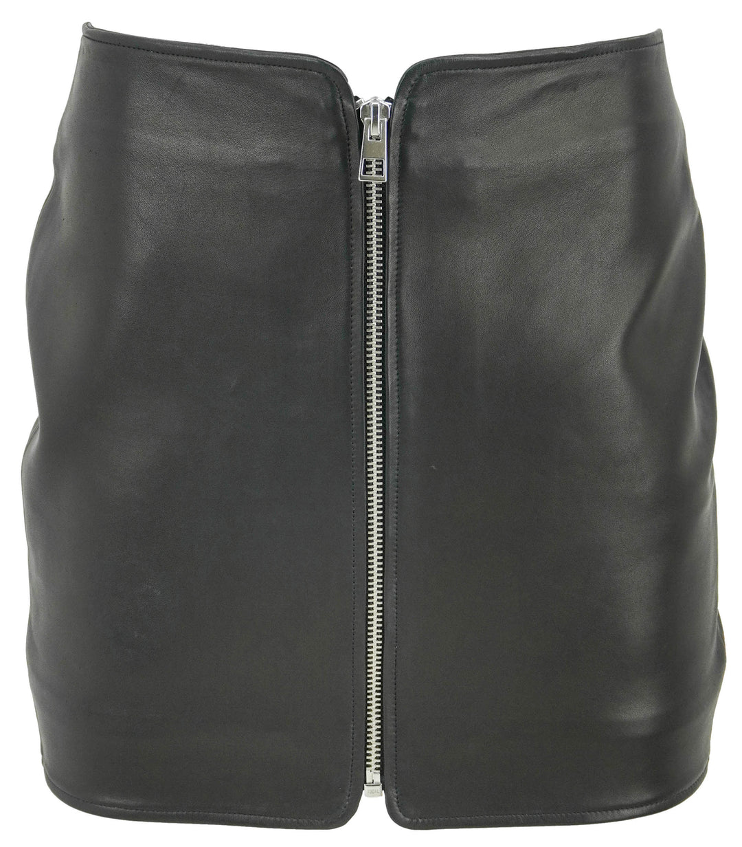 The Sei Leather Mini Skirt in Black - Discounts on The Sei at UAL