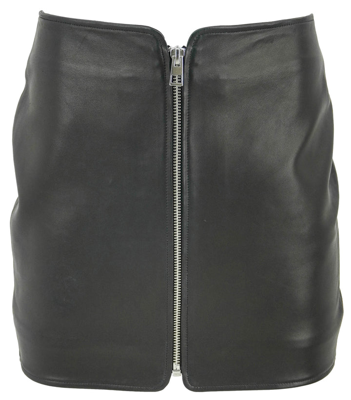 The Sei Leather Mini Skirt in Black - Discounts on The Sei at UAL