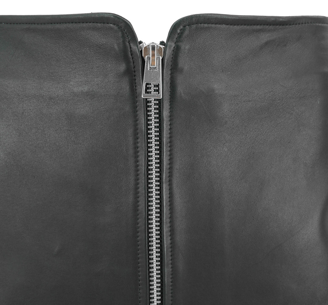 The Sei Leather Mini Skirt in Black - Discounts on The Sei at UAL
