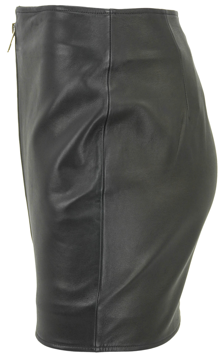 The Sei Leather Mini Skirt in Black - Discounts on The Sei at UAL