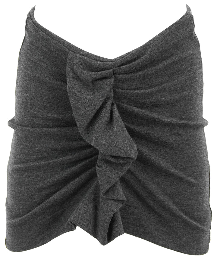 Isabel Marant Étoile Joyce Mini Skirt in Anthracite - Discounts on Isabel Marant at UAL