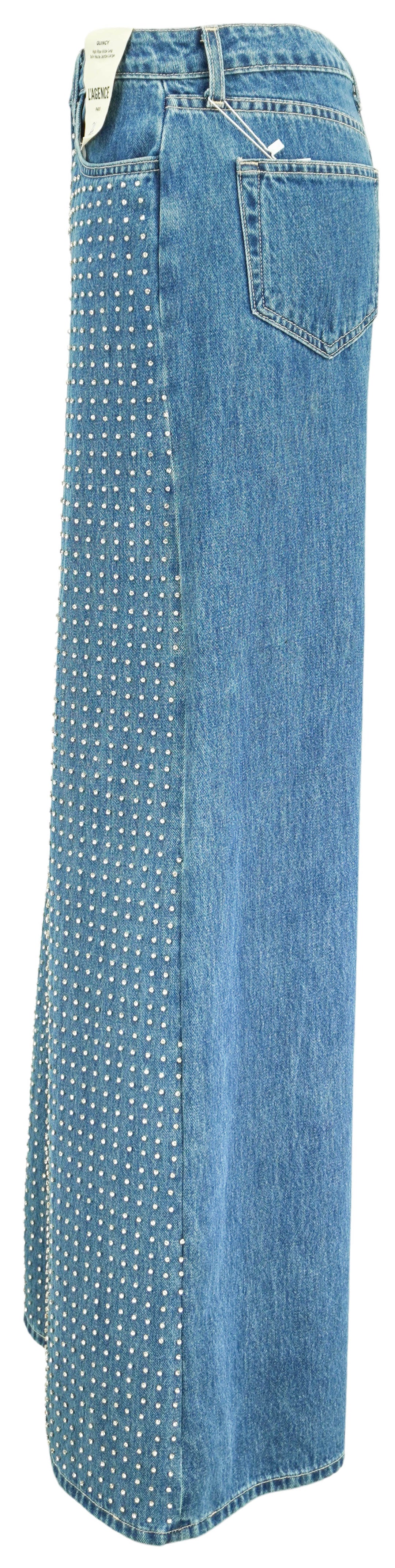 L'Agence Quincy Embellished Denim