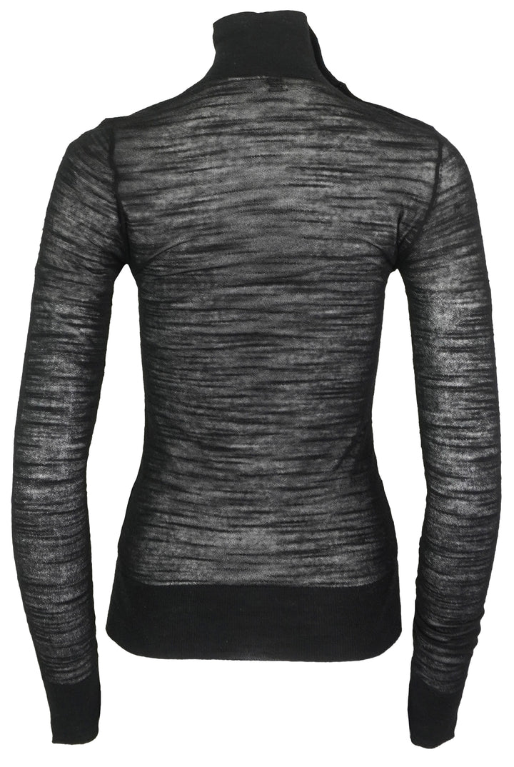 Toteme Wool Slubbed Turtleneck Sweater in Black - Discounts on Toteme at UAL