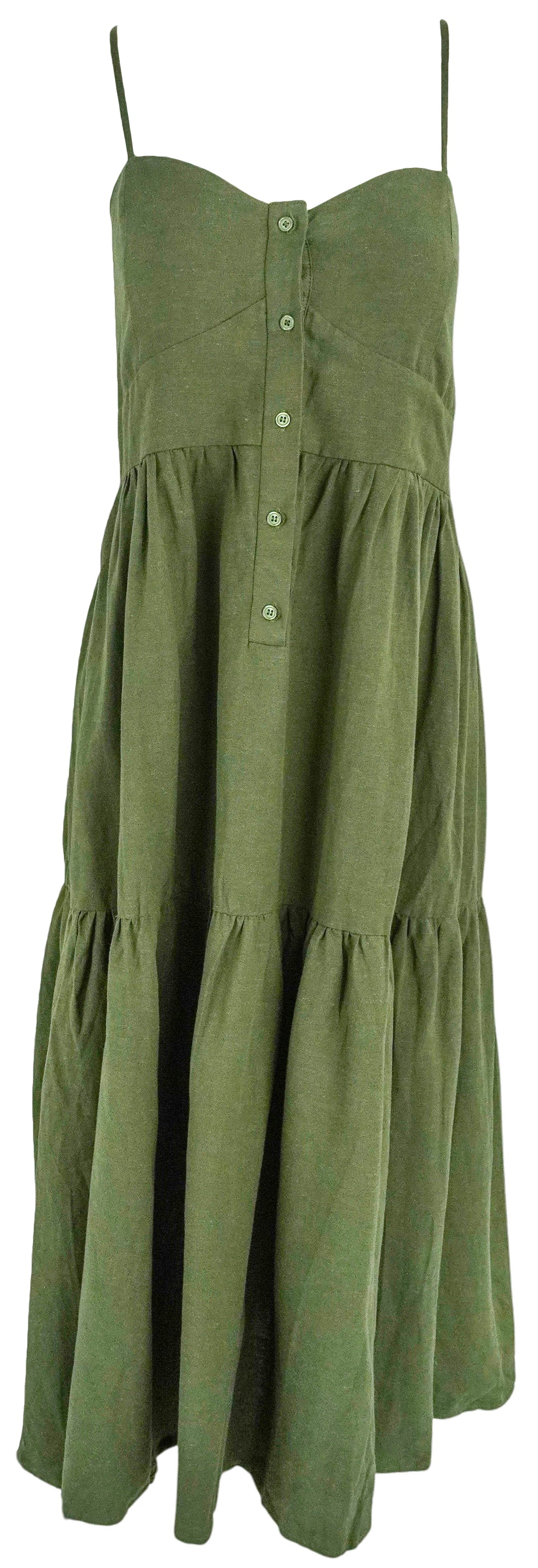 The Shirt Leora Dress in Olive - Discounts on The Shirt at UAL