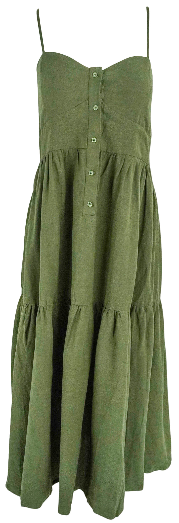 The Shirt Leora Dress in Olive - Discounts on The Shirt at UAL