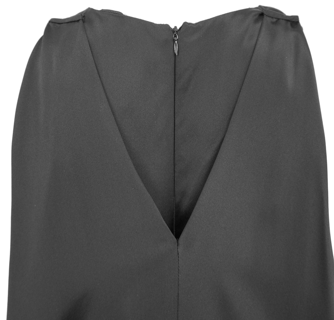 Alejandra Alonso Rojas Silk Mini Dress with Cape in Black - Discounts on Alejandra Alonso Rojas at UAL