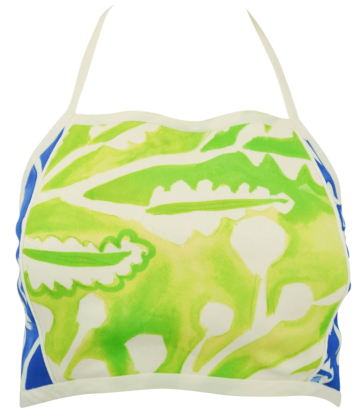 Rosie Assoulin O'delia Halter Top in Marine Blue - Discounts on Rosie Assoulin at UAL