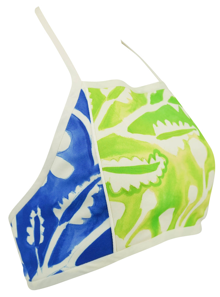 Rosie Assoulin O'delia Halter Top in Marine Blue - Discounts on Rosie Assoulin at UAL