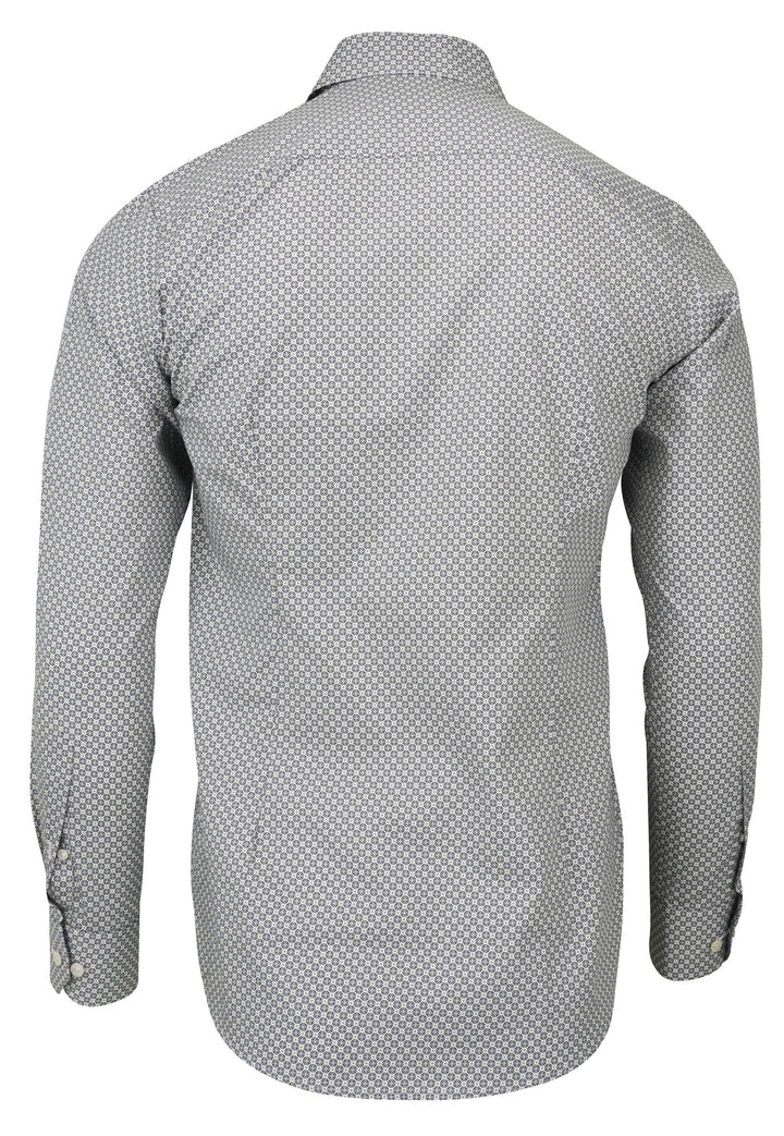 Eton Medallion Shirt in Blue/White - Discounts on Eton at UAL