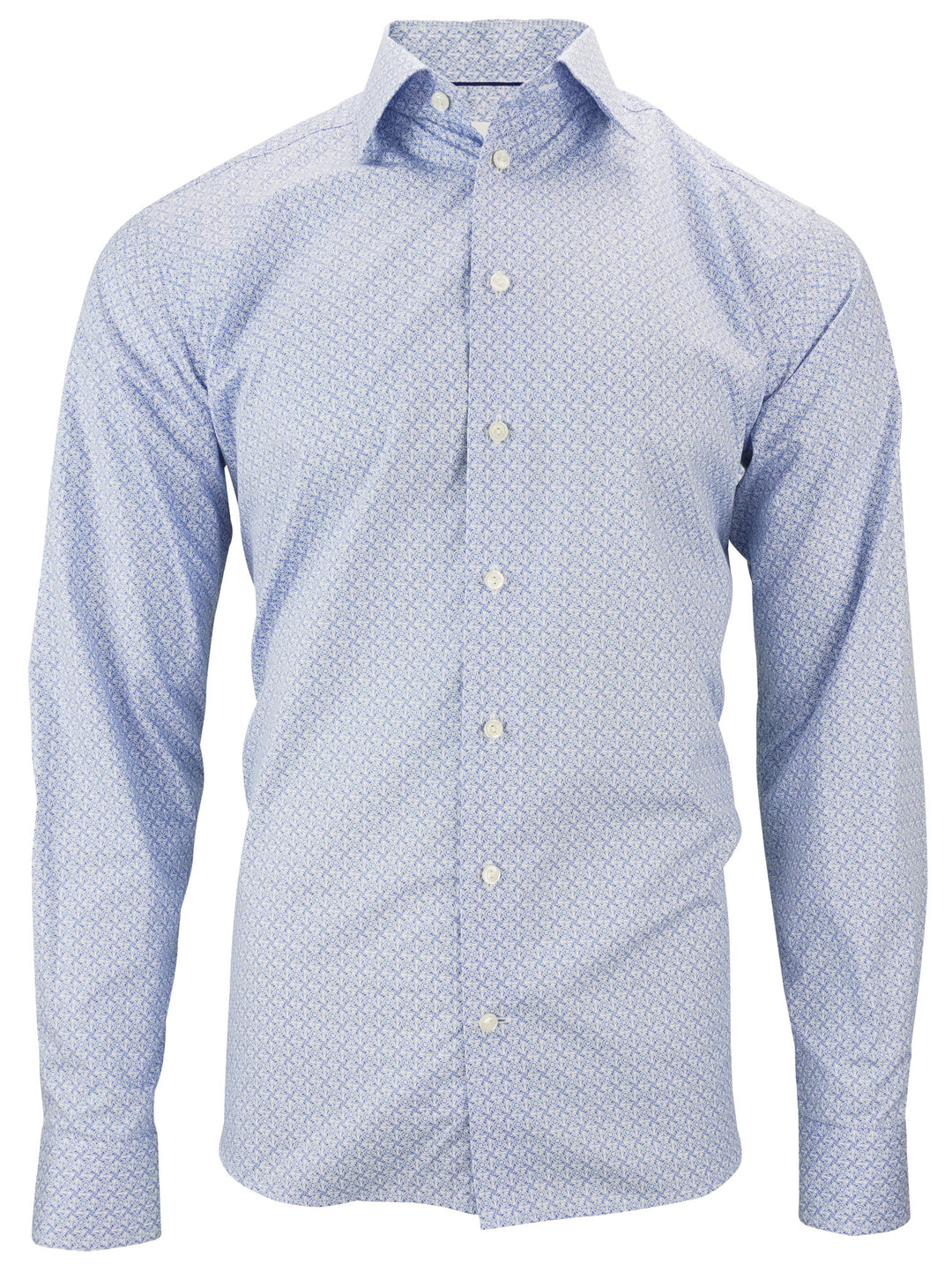 Eton Tile Print Shirt in Blue/White - Discounts on Eton at UAL