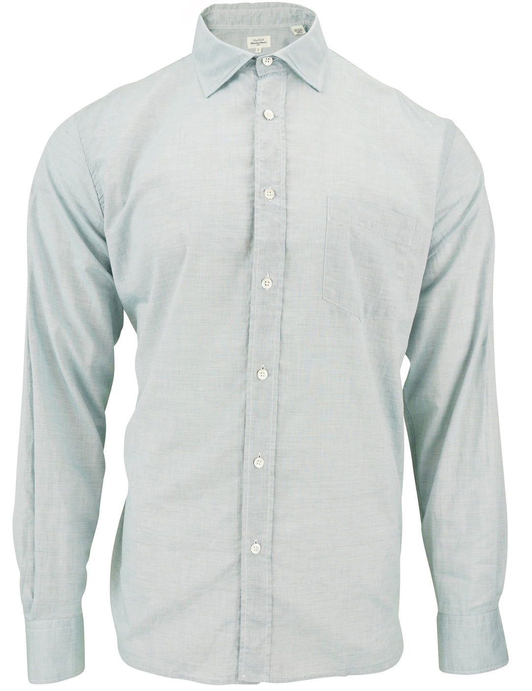 Hartford Paul Button Down in Light Green - Discounts on Hartford at UAL