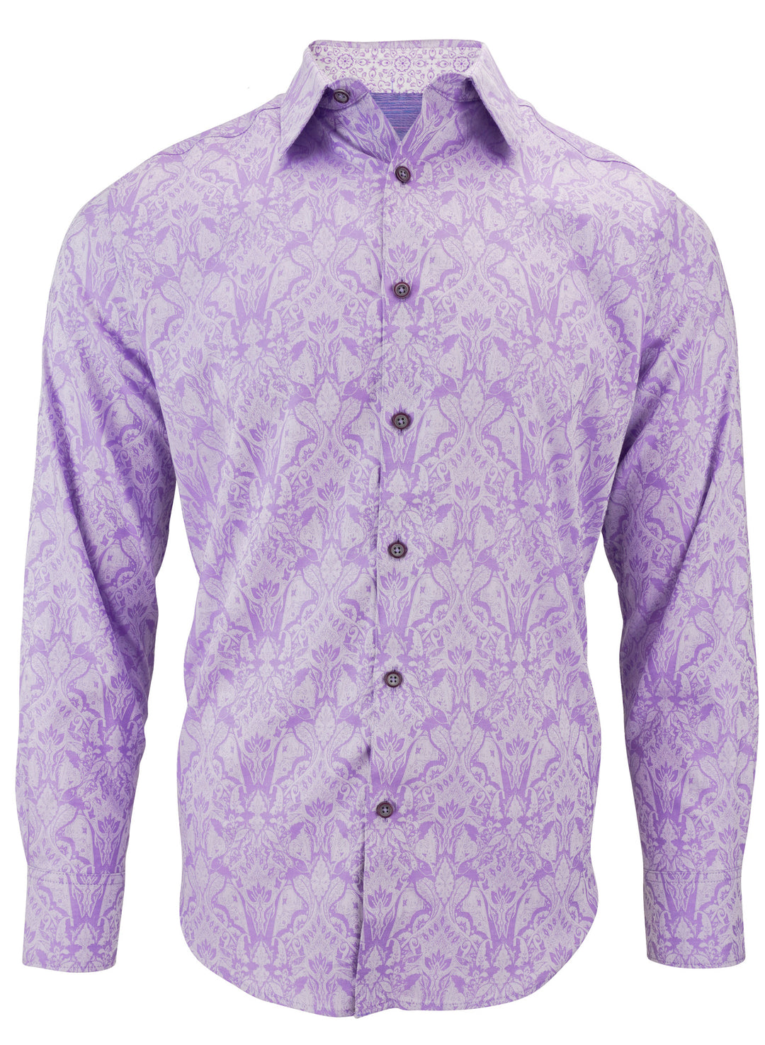 Robert Graham Highland Classic Shirt in Lilac - Discounts on Robert Graham at UAL
