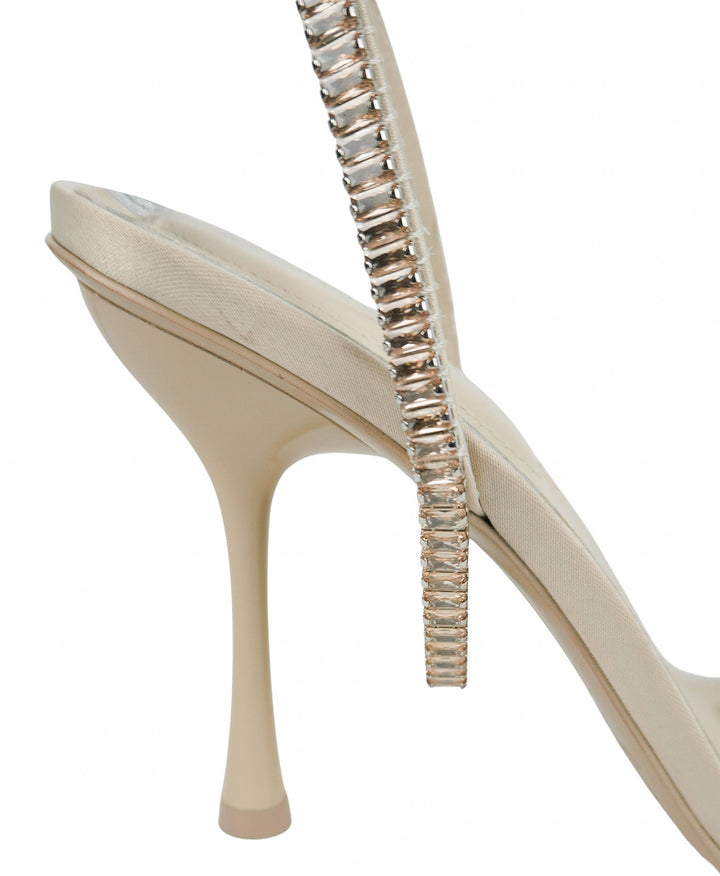 Jonathan Simkhai Luxon Crystal Harness Heels in Vanilla - Discounts on Jonathan Simkhai at UAL