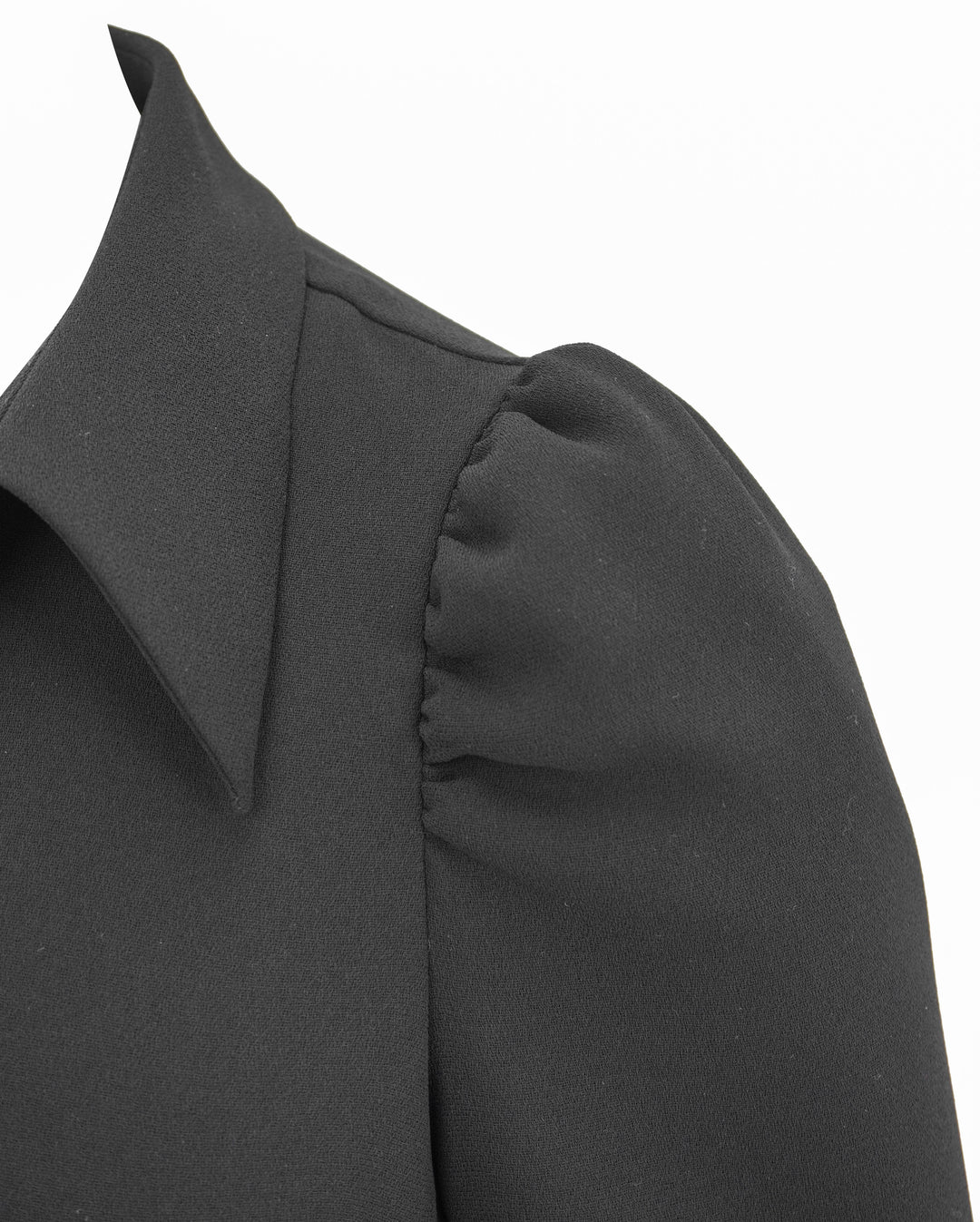 Dries Van Noten Celindra Puff Sleeve Shirt in Black