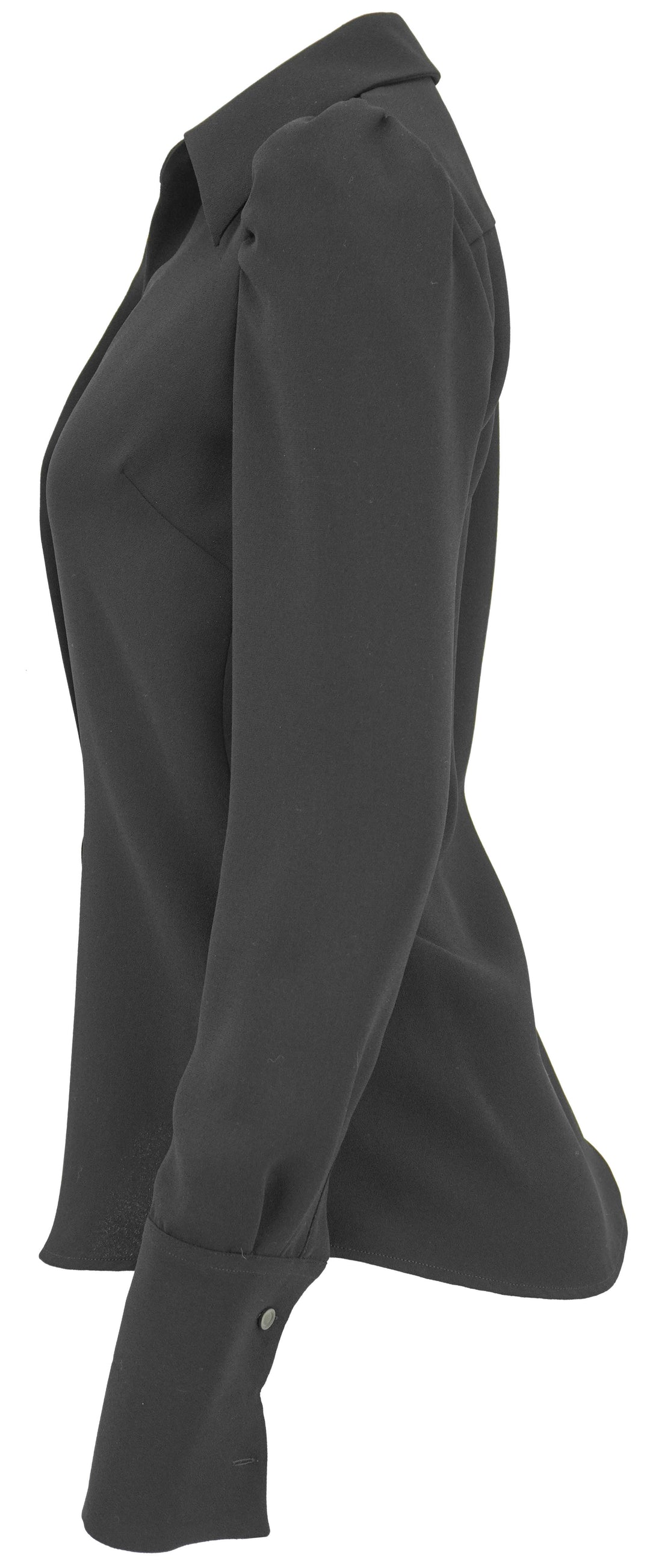 Dries Van Noten Celindra Puff Sleeve Shirt in Black