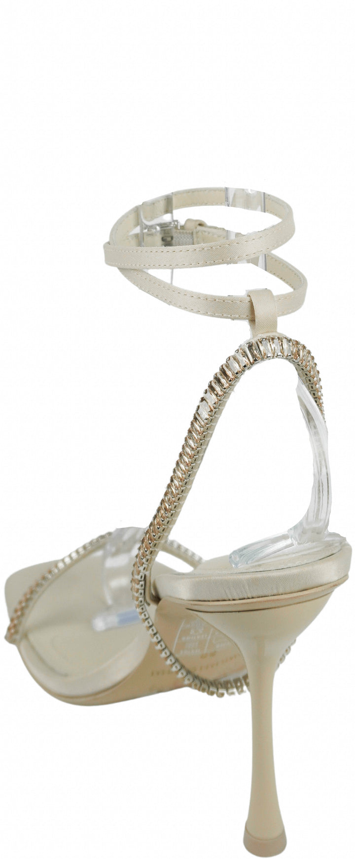 Jonathan Simkhai Luxon Crystal Harness Heels in Vanilla - Discounts on Jonathan Simkhai at UAL