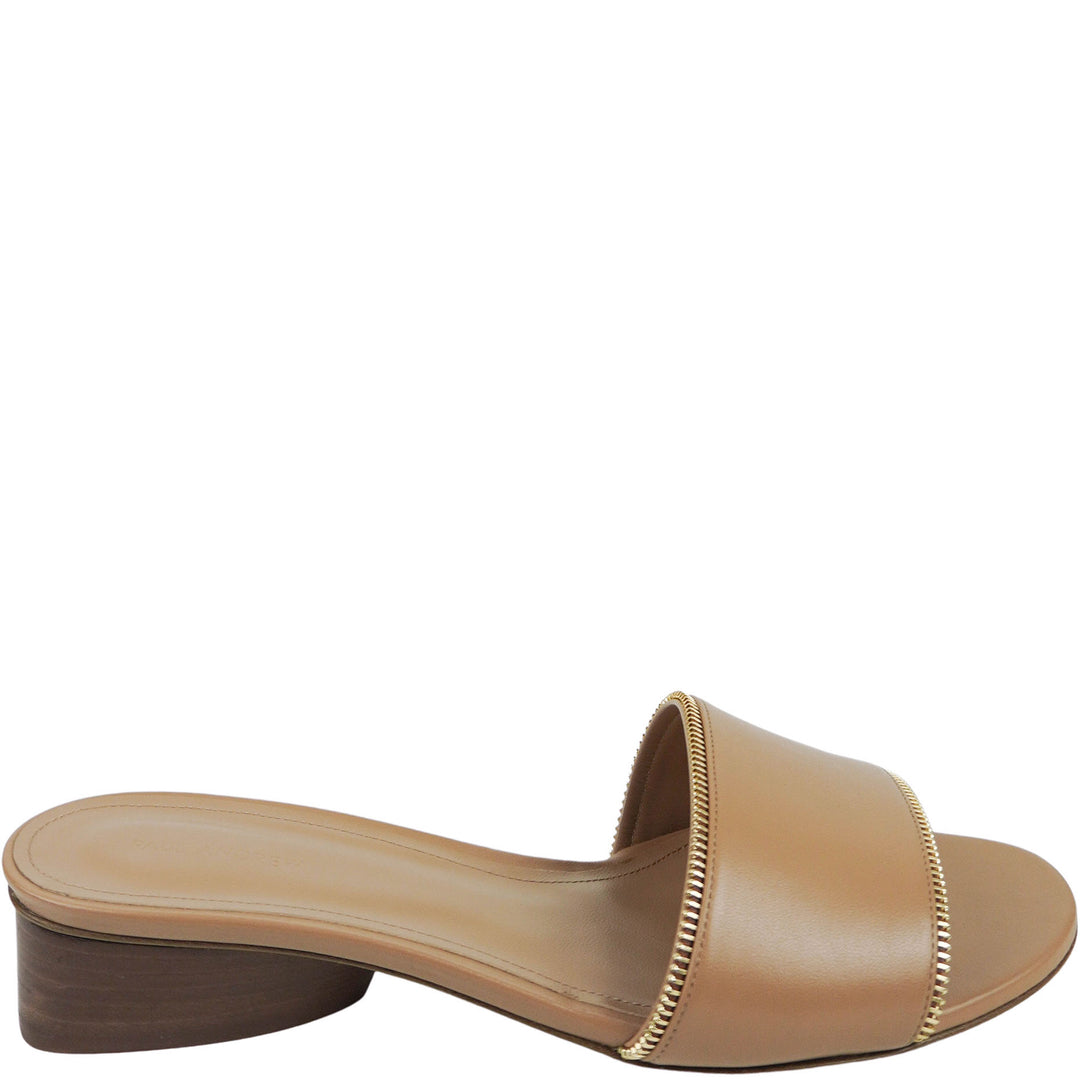 Paul Andrew Arc Zipper Flats in Tan - Discounts on Paul Andrew at UAL