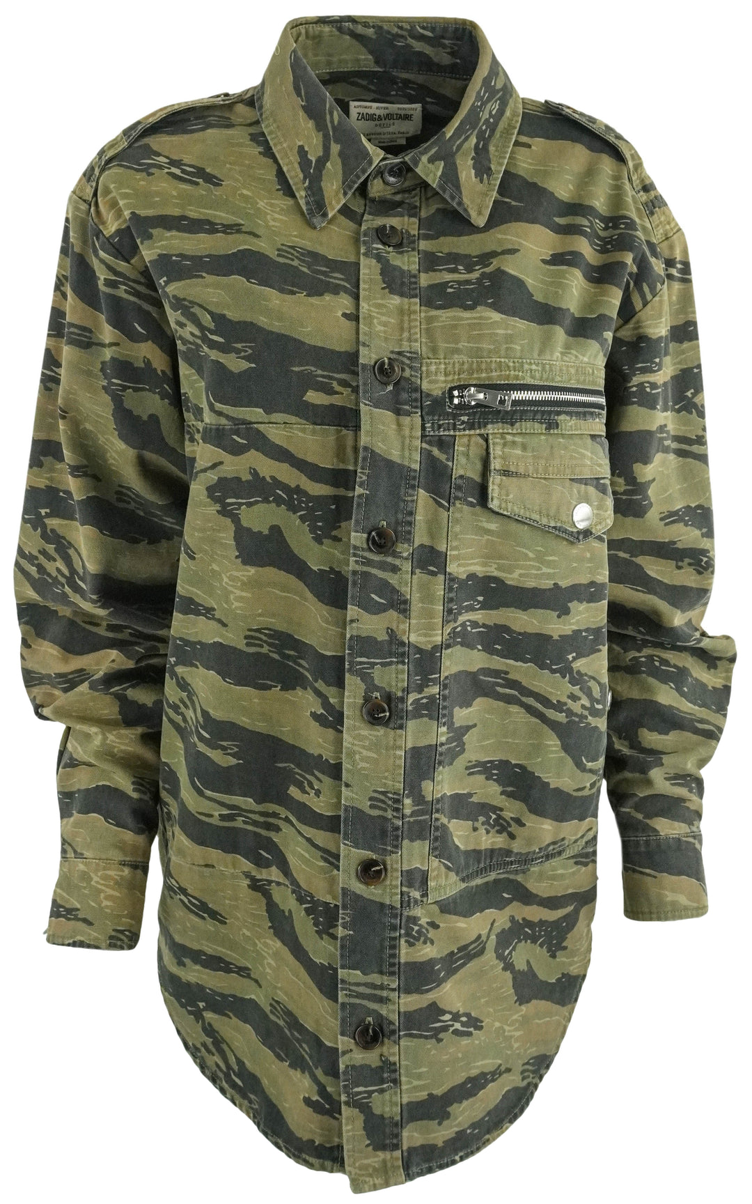 Zadig & Voltaire Troy Jacket in Camo - Discounts on Zadig & Voltaire at UAL
