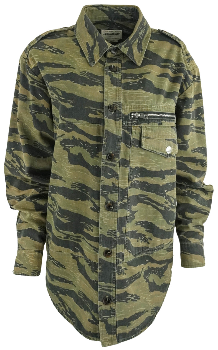 Zadig & Voltaire Troy Jacket in Camo - Discounts on Zadig & Voltaire at UAL