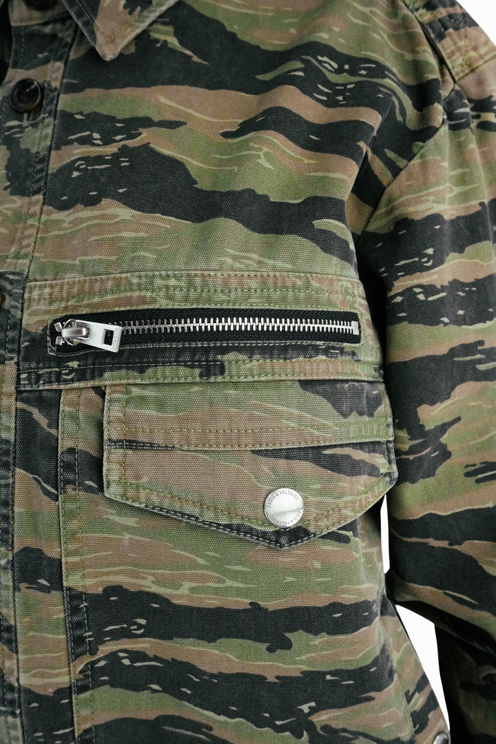 Zadig & Voltaire Troy Jacket in Camo - Discounts on Zadig & Voltaire at UAL