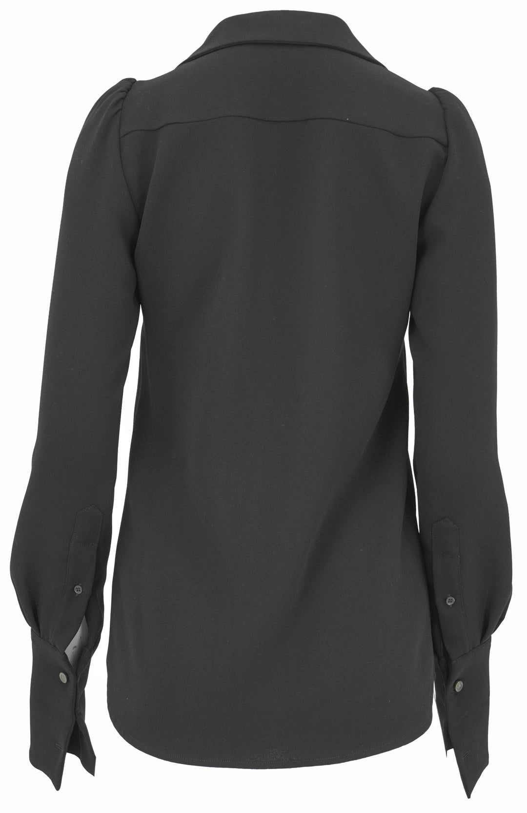 Dries Van Noten Celindra Puff Sleeve Shirt in Black