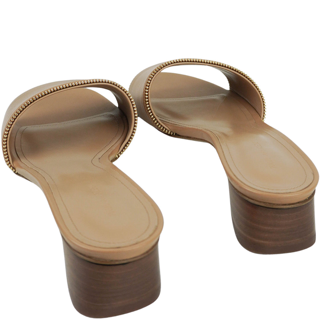 Paul Andrew Arc Zipper Flats in Tan - Discounts on Paul Andrew at UAL