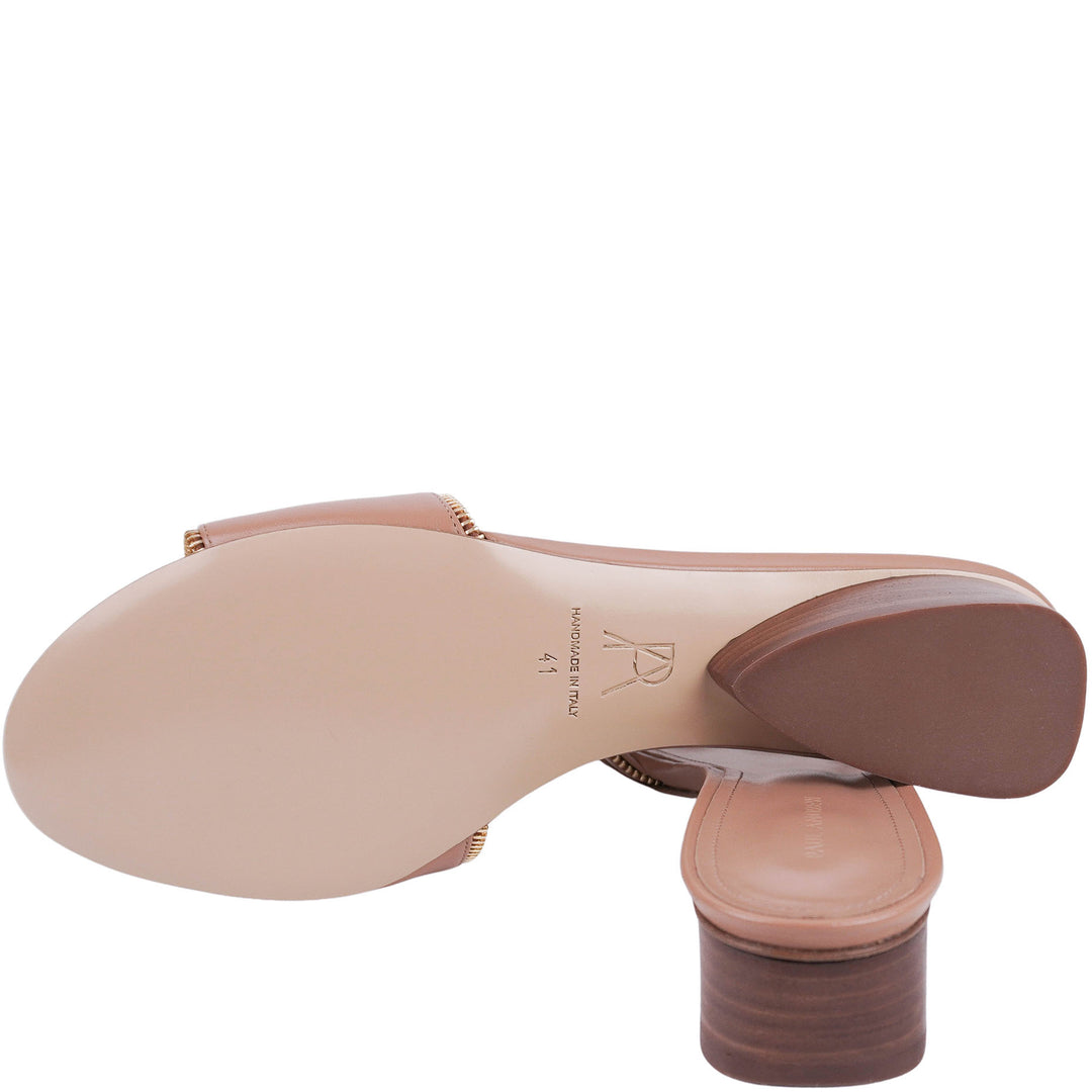 Paul Andrew Arc Zipper Flats in Tan - Discounts on Paul Andrew at UAL
