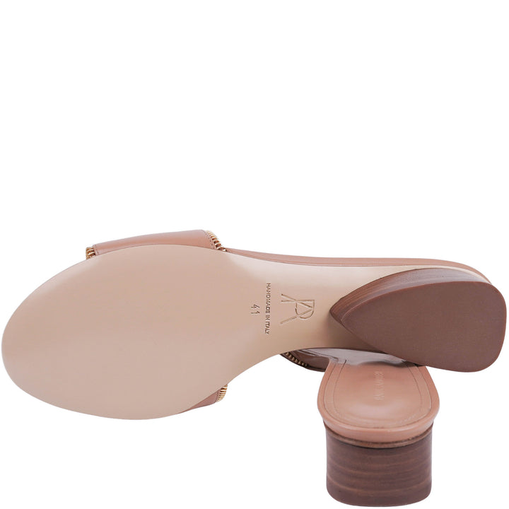 Paul Andrew Arc Zipper Flats in Tan - Discounts on Paul Andrew at UAL