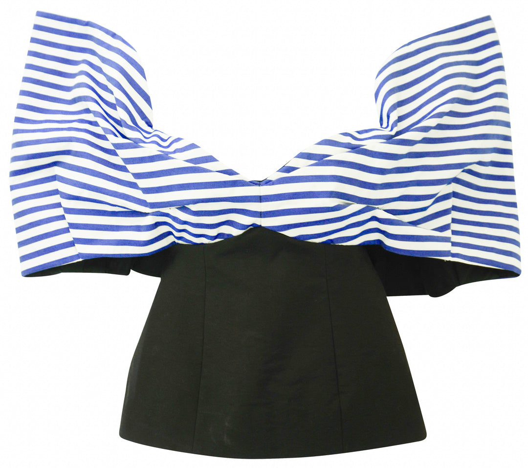 Rosie Assoulin Make Your Point Top in Awning Stripe - Discounts on Rosie Assoulin at UAL