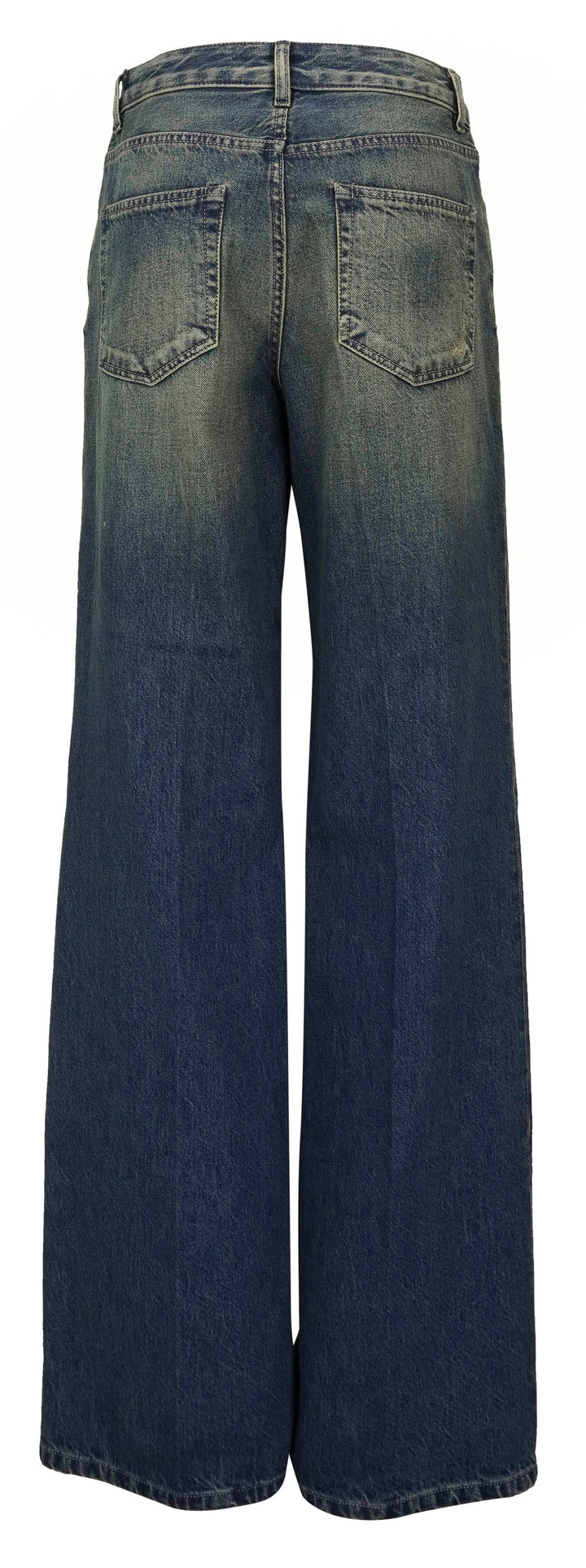 Ann Demeulemeester Trouser Denim in Mid Blue - Discounts on Ann Demeulemeester at UAL