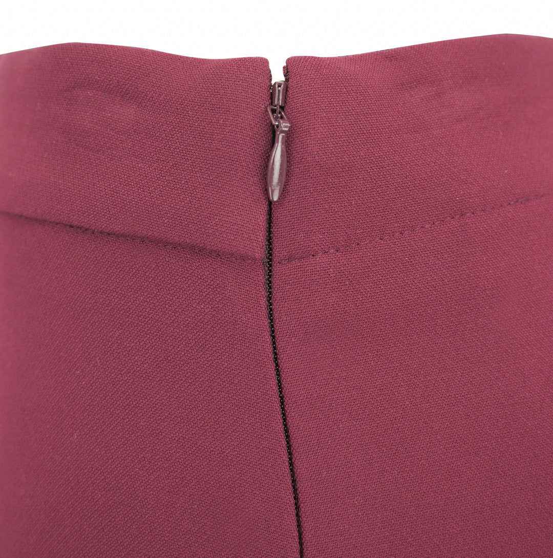 Simkhai Mackenzie Straight Leg Pants in Merlot