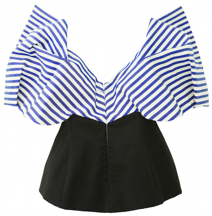 Rosie Assoulin Make Your Point Top in Awning Stripe - Discounts on Rosie Assoulin at UAL