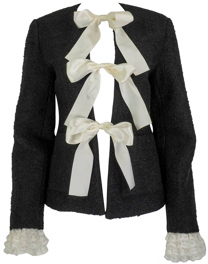 Sea NY Seraphine Bow Jacket in in Black