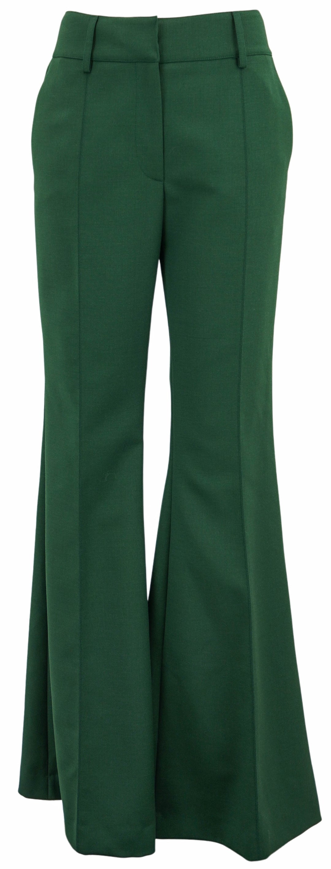 Gabriela Hearst Rhein Pants in Emerald Green