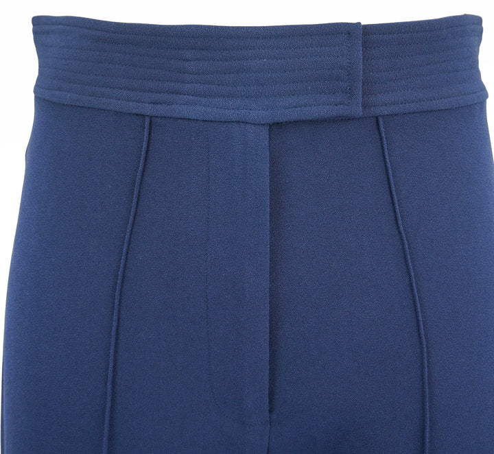 Alex Perry Straight Leg Trousers in Navy Blue