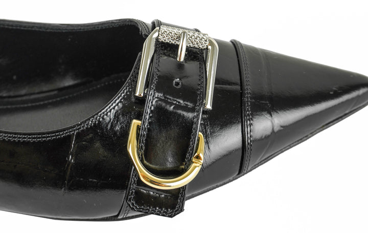 Givenchy Voyou Slingback Flats in Black - Discounts on Givenchy at UAL
