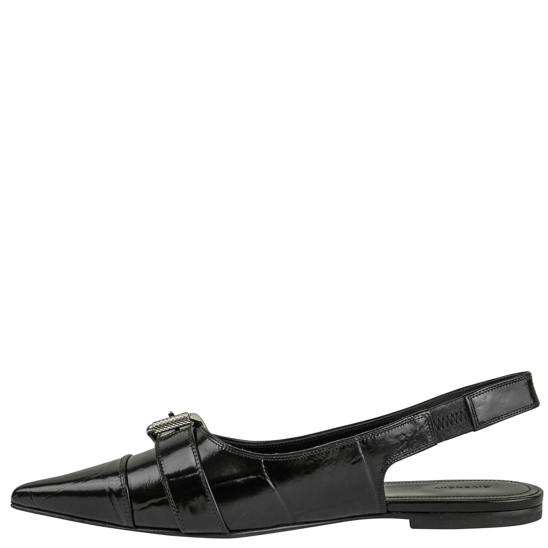 Givenchy Voyou Slingback Flats in Black - Discounts on Givenchy at UAL