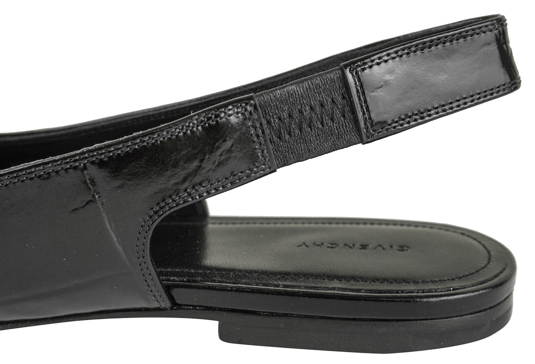 Givenchy Voyou Slingback Flats in Black - Discounts on Givenchy at UAL