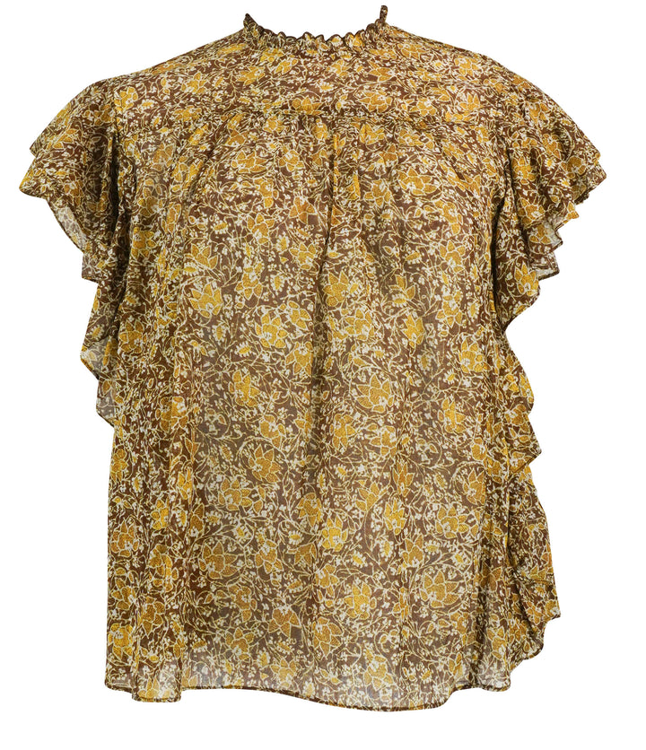 Isabel Marant Daliyane Top in Khaki - Discounts on Isabel Marant at UAL