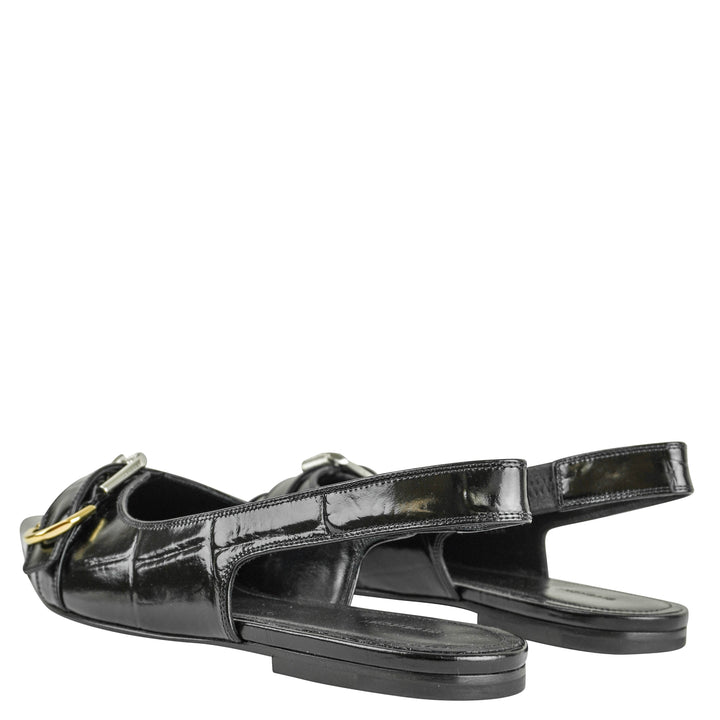 Givenchy Voyou Slingback Flats in Black - Discounts on Givenchy at UAL