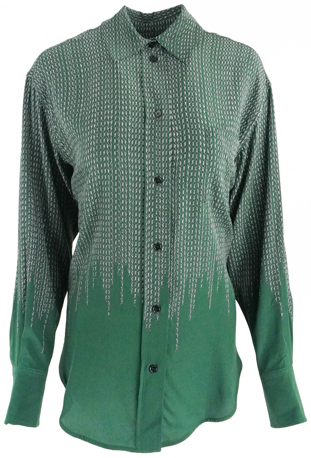 Victoria Beckham Pyjama Shirt in Green - Discounts on Victoria Beckham at UAL
