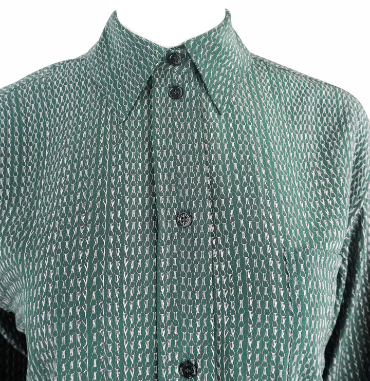 Victoria Beckham Pyjama Shirt in Green - Discounts on Victoria Beckham at UAL