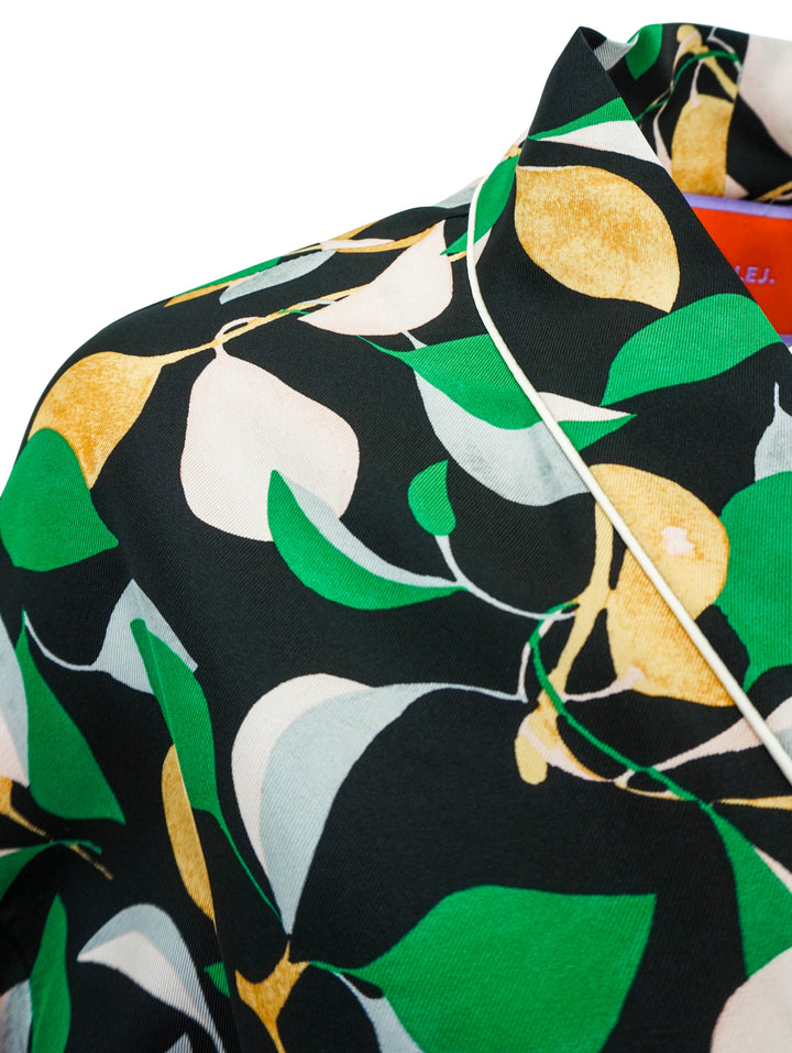 La DoubleJ. Silk Robe in Orchard - Discounts on La DoubleJ. at UAL