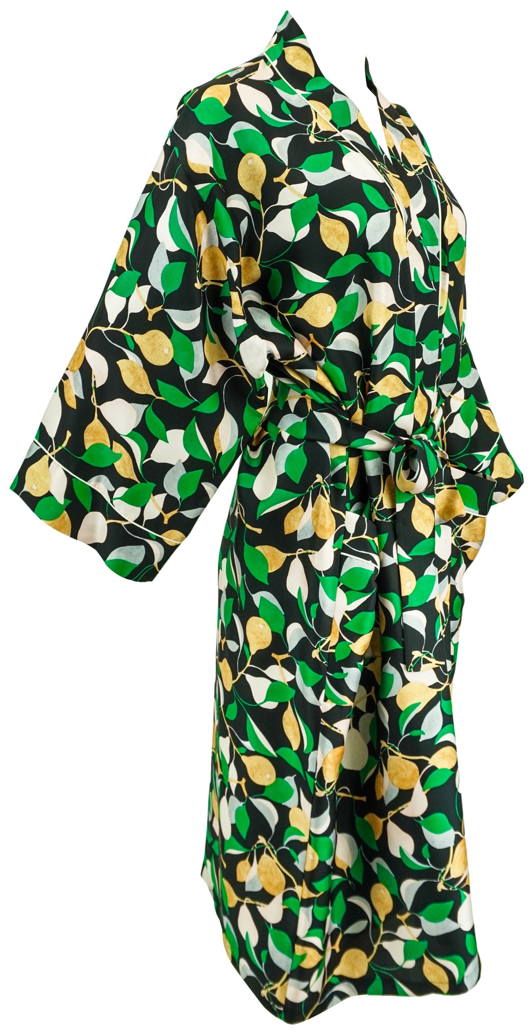 La DoubleJ. Silk Robe in Orchard - Discounts on La DoubleJ. at UAL