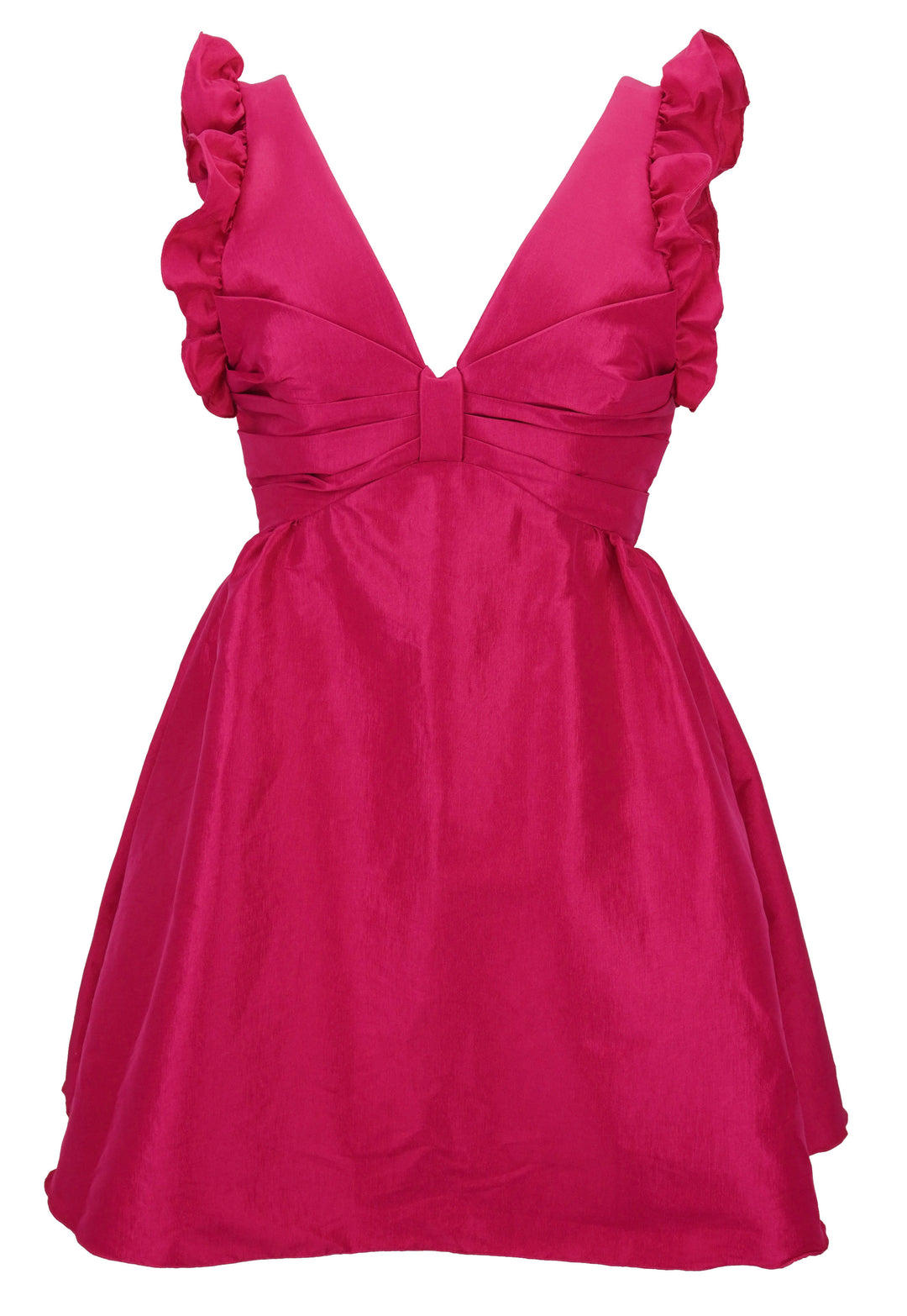 Kika Vargas Lily Dress in Fuchsia Taffeta - Discounts on Kika Vargas at UAL