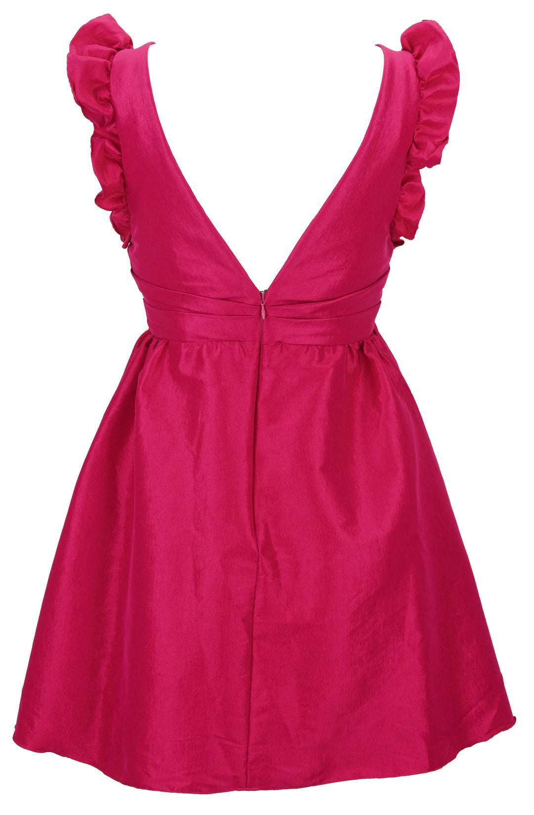 Kika Vargas Lily Dress in Fuchsia Taffeta - Discounts on Kika Vargas at UAL