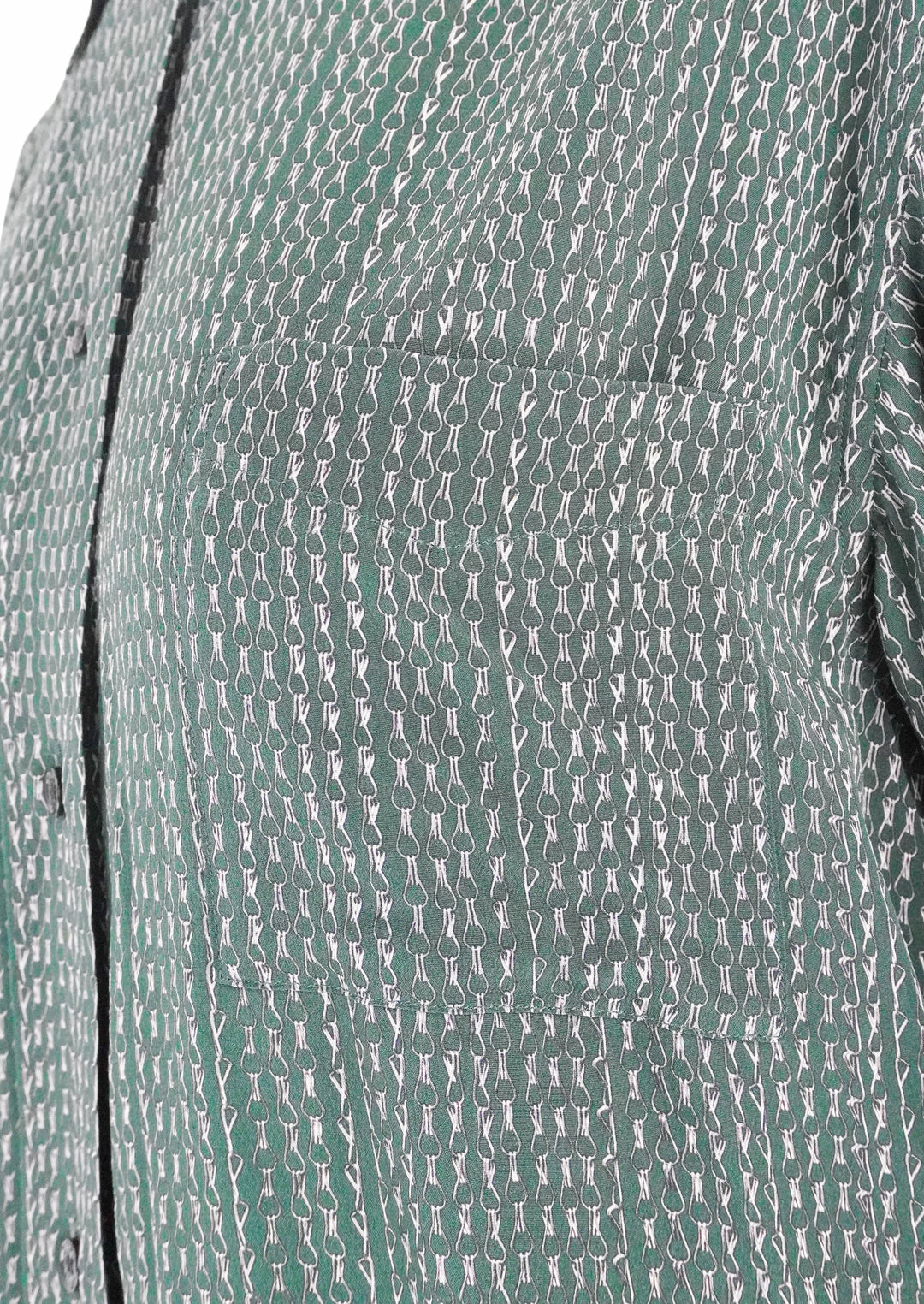 Victoria Beckham Pyjama Shirt in Green - Discounts on Victoria Beckham at UAL