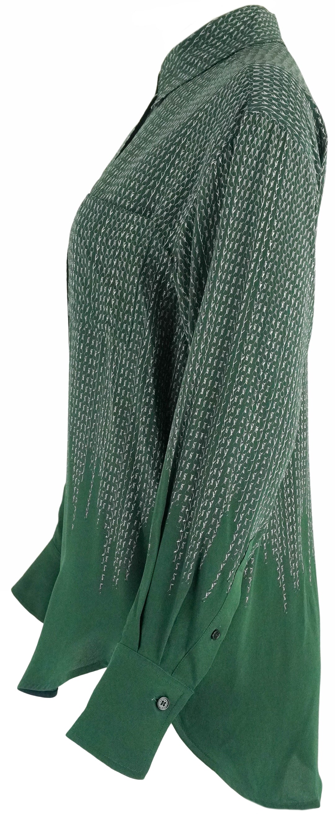 Victoria Beckham Pyjama Shirt in Green - Discounts on Victoria Beckham at UAL
