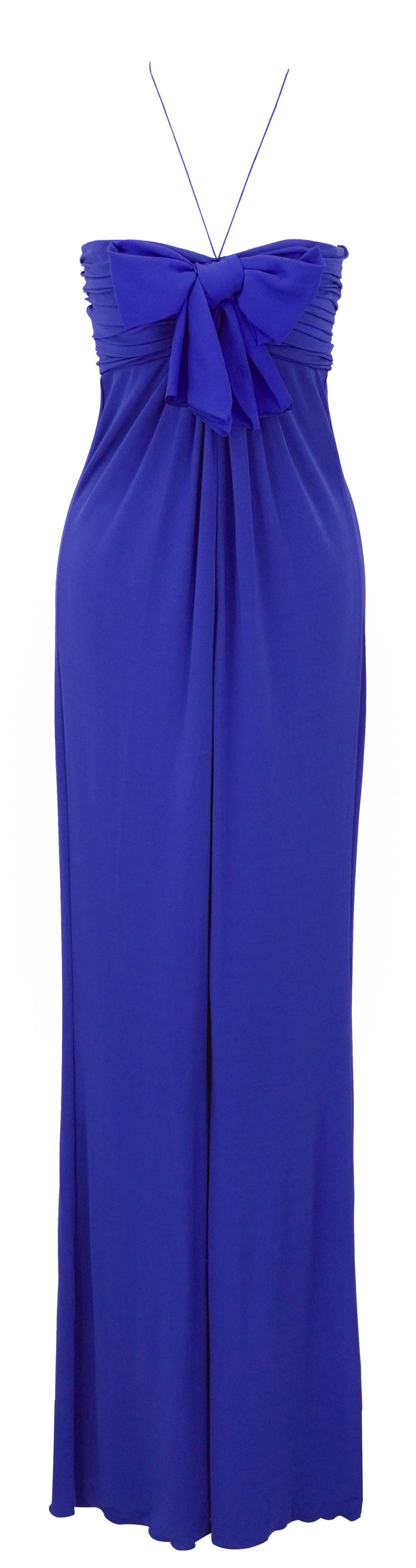 Giambattista Valli Bow Detailed Jumpsuit in Electric Blue - Discounts on Giambattista Valli at UAL