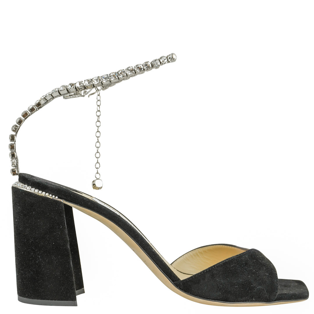Jimmy Choo Ewa Heels in Black - Discounts on Jimmy Choo at UAL
